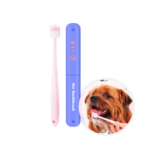 360 Degree Round Pet Toothbrush